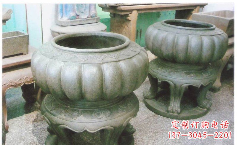 宁波铜质公园水缸雕塑