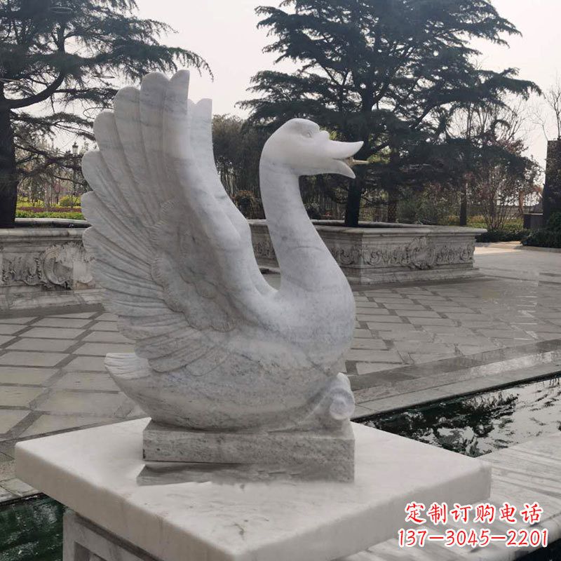 宁波精致的天鹅石雕塑