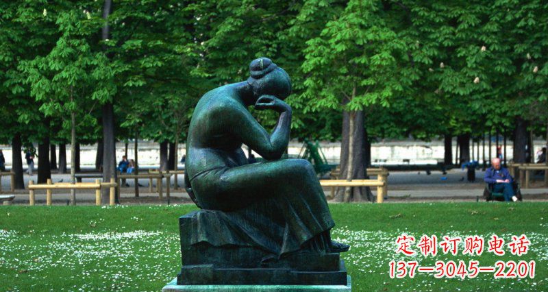 宁波经典精美女人铜雕
