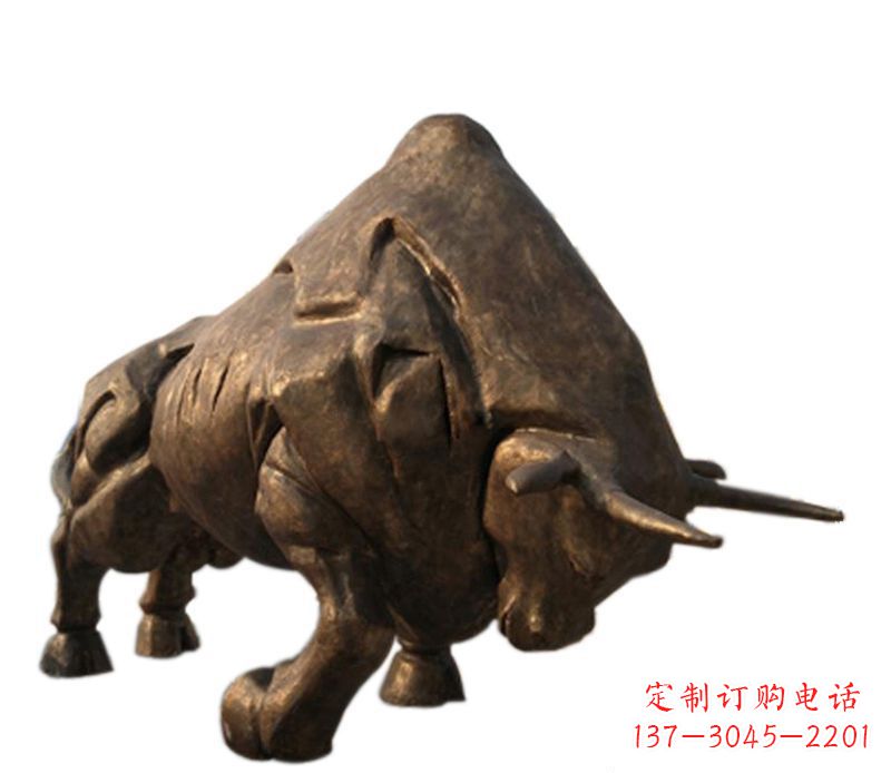 宁波铜雕独特的历史图案——拓荒牛雕塑