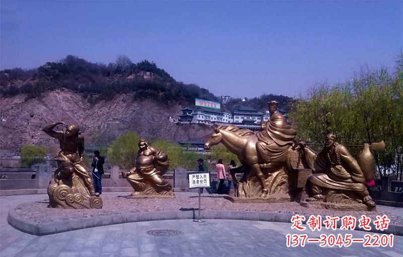 宁波精美铜雕唐僧师徒小品