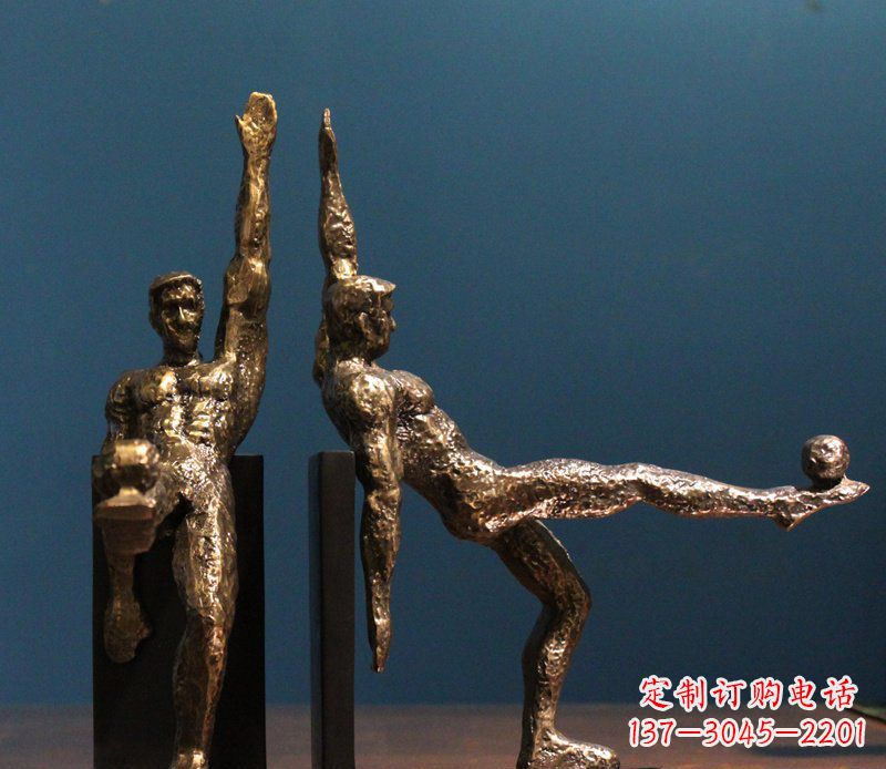 宁波高雅足球形象铜雕