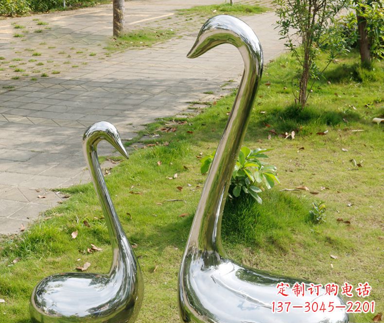 宁波精美雕刻,静谧优雅——不锈钢天鹅雕塑