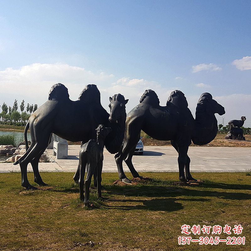 宁波铜骆驼雕塑,精致景观装饰