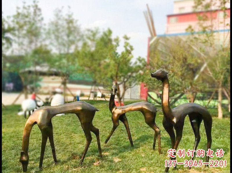 宁波艺术欣赏——梅花鹿雕塑
