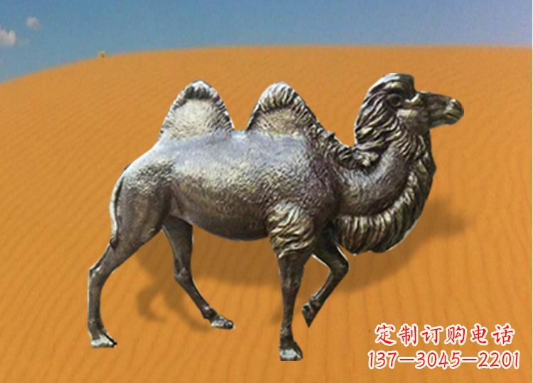 宁波公园装饰精美铜骆驼雕塑