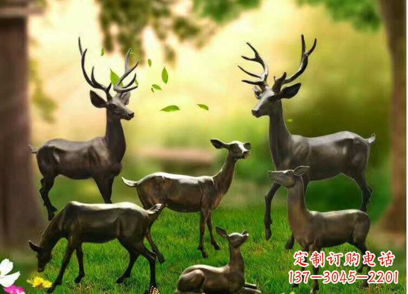 宁波公园动物铜雕塑