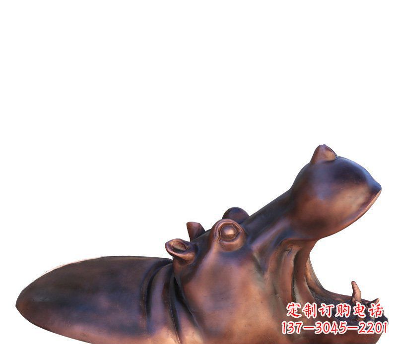 宁波产品名称铜质河马雕塑