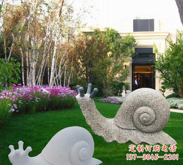 宁波公园蜗牛石雕