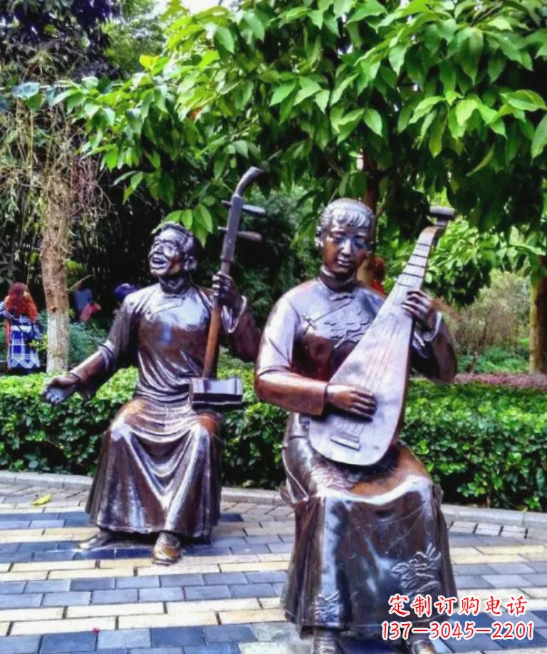 宁波以音乐为灵感原点的二胡铜雕