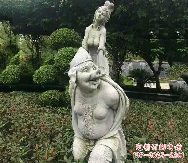 宁波纪念猪八戒,收藏高端石雕猪八戒塑像