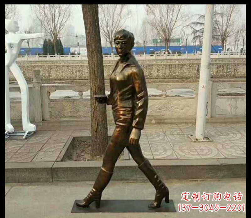 宁波中领雕塑为您打造优雅铜女孩雕像