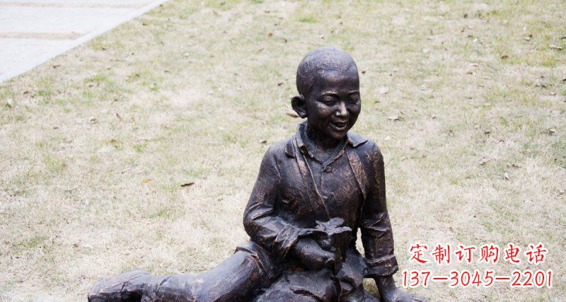 宁波儿童景观铜雕