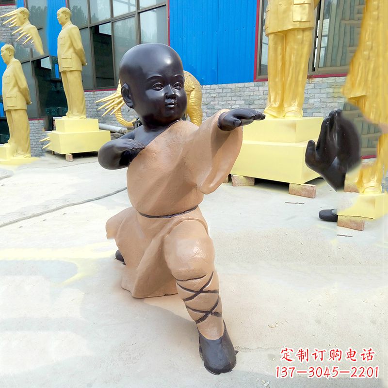 宁波传承传统文化的绝佳礼品——“功夫小和尚”雕塑