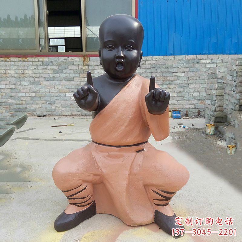 宁波铜雕功夫小和尚