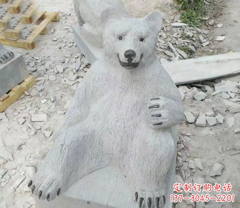 宁波精美狗熊石雕