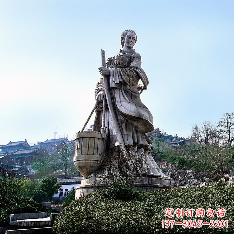 宁波浪漫古典,文姜古装美女雕塑