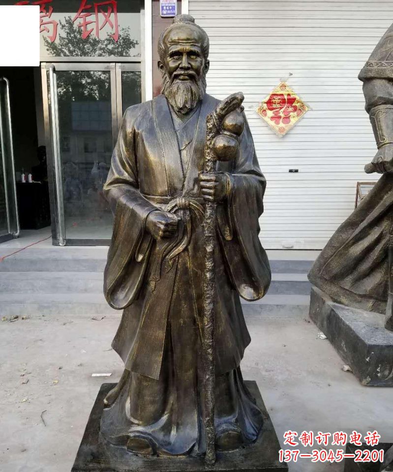 宁波珍藏古代名医孙思邈铜雕塑