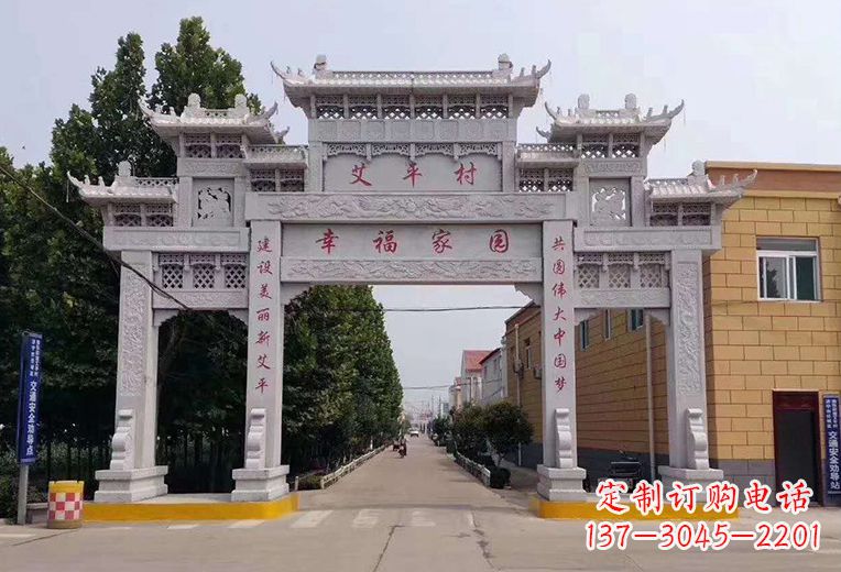 宁波精美古代牌坊雕塑,尽显贵族品质