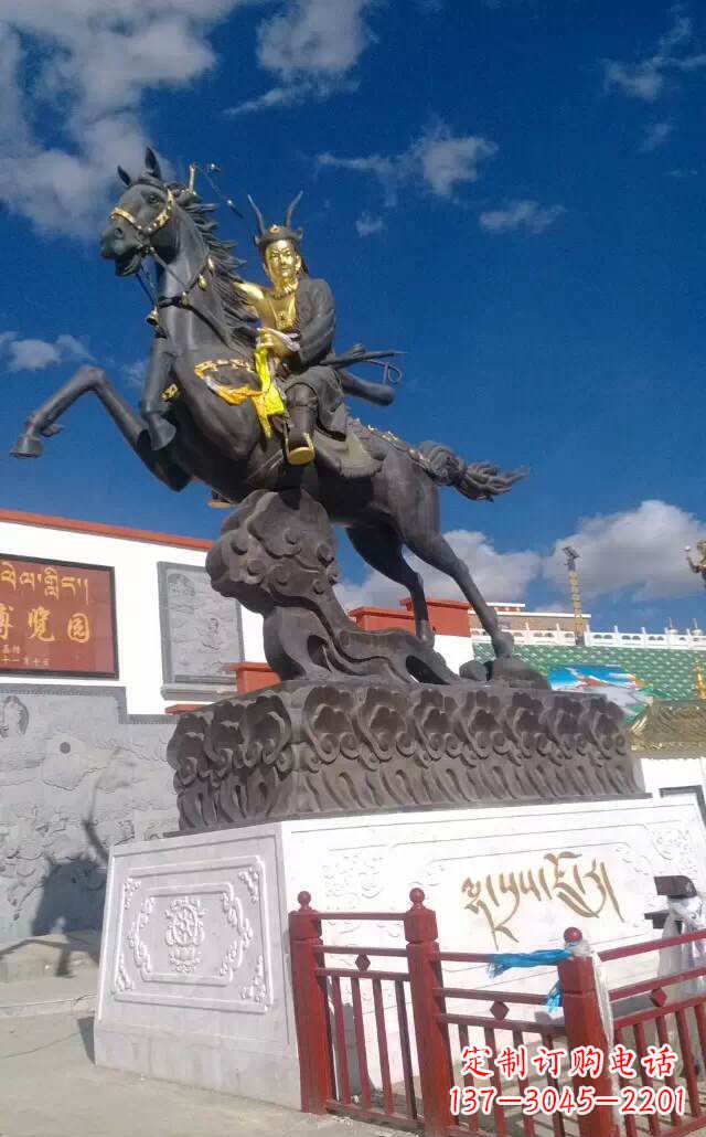 宁波古典骑马人物雕塑