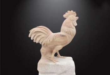 宁波公园动物公鸡石雕