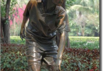 宁波产品名称青春活力的男孩铜雕