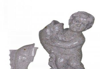 宁波飘洒雕塑——公园景观石雕鱼喷泉