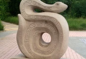 宁波砂岩动物蛇雕塑