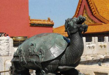 宁波精美铜雕龙龟，给你公园独特色彩