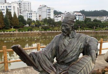 宁波匠心打造的肖像诸葛亮雕塑