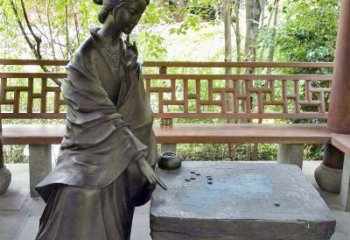 宁波艺术精灵西施下棋情景雕塑