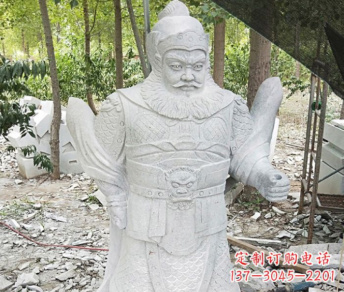 宁波古代人物关公石雕