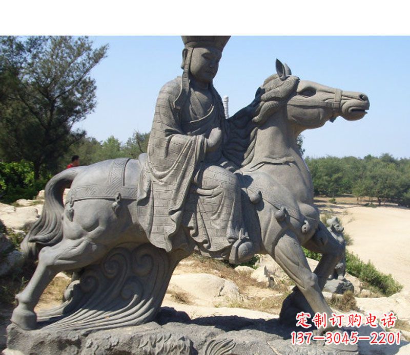 宁波中领雕塑:古代人物唐僧骑马雕塑