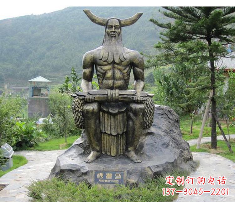 宁波传承古代文明,为家居装饰点缀伏羲铜雕