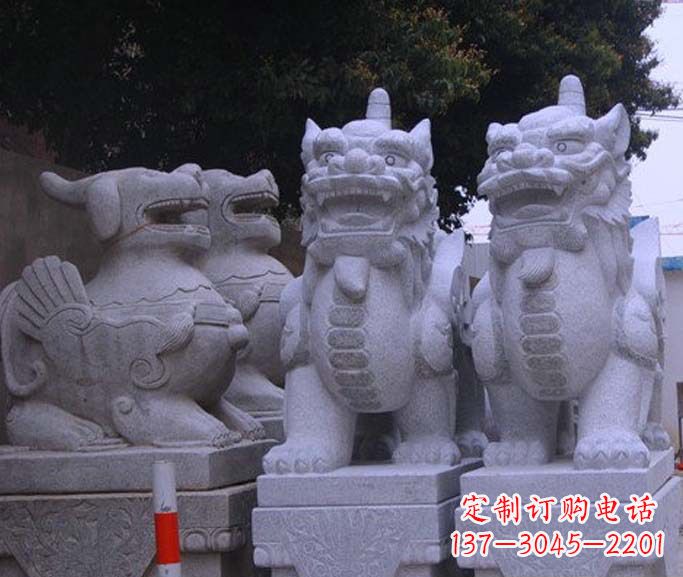 宁波古典独角兽石雕
