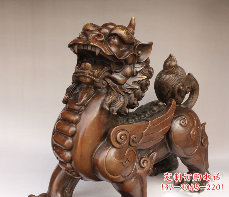 宁波古代神兽貔貅铜雕