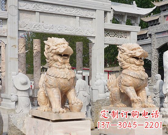 宁波古典神麒麟石雕，传承古老文化