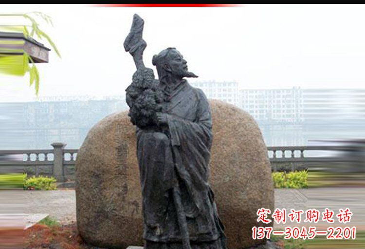 宁波传承古代文化,陶渊明雕塑悠久记忆