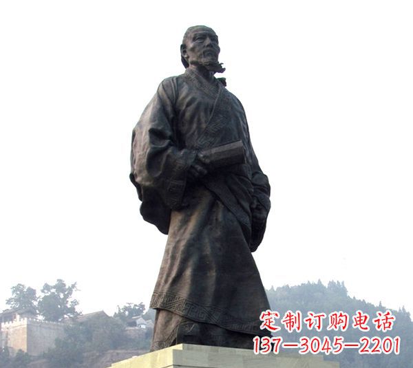 宁波古代著名史学家司马迁塑像
