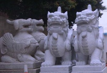 宁波古典独角兽石雕