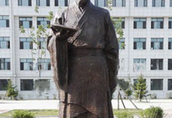 宁波传承古代珍贵文化—祖冲之铜雕塑