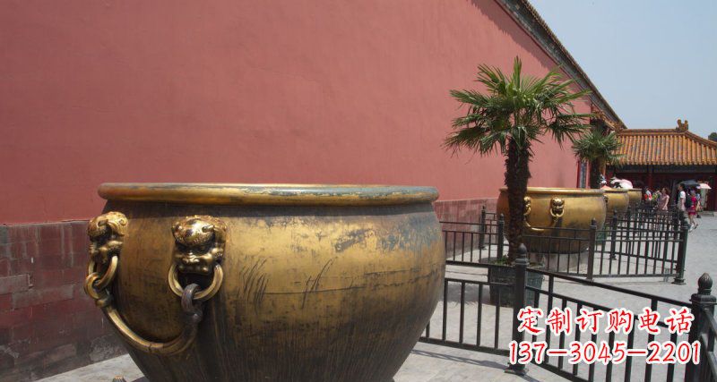 宁波故宫铜水缸铜雕