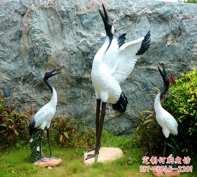 宁波故宫仙鹤雕塑