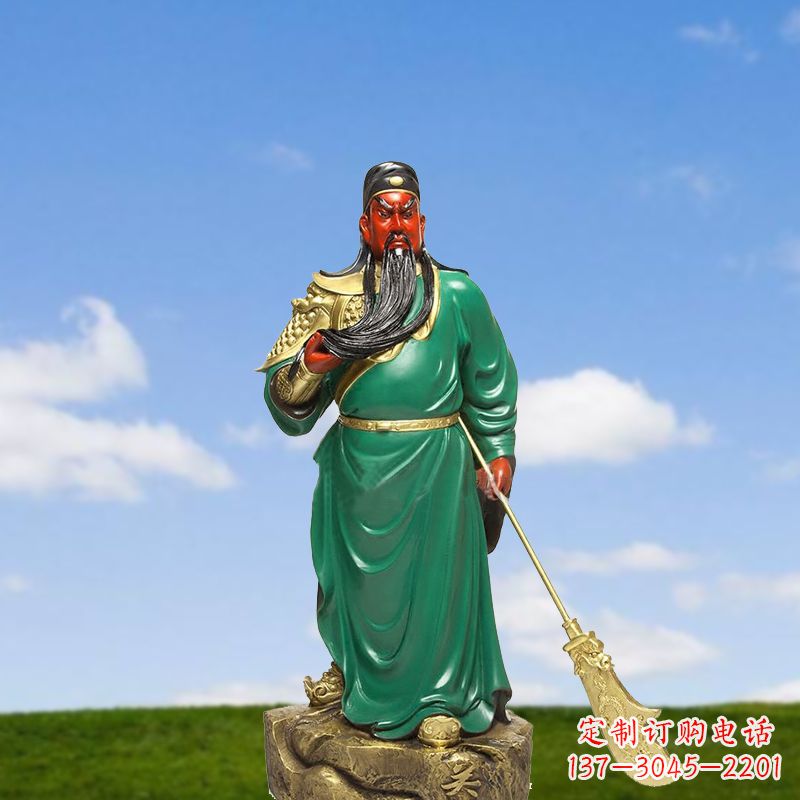 宁波关公彩绘雕塑