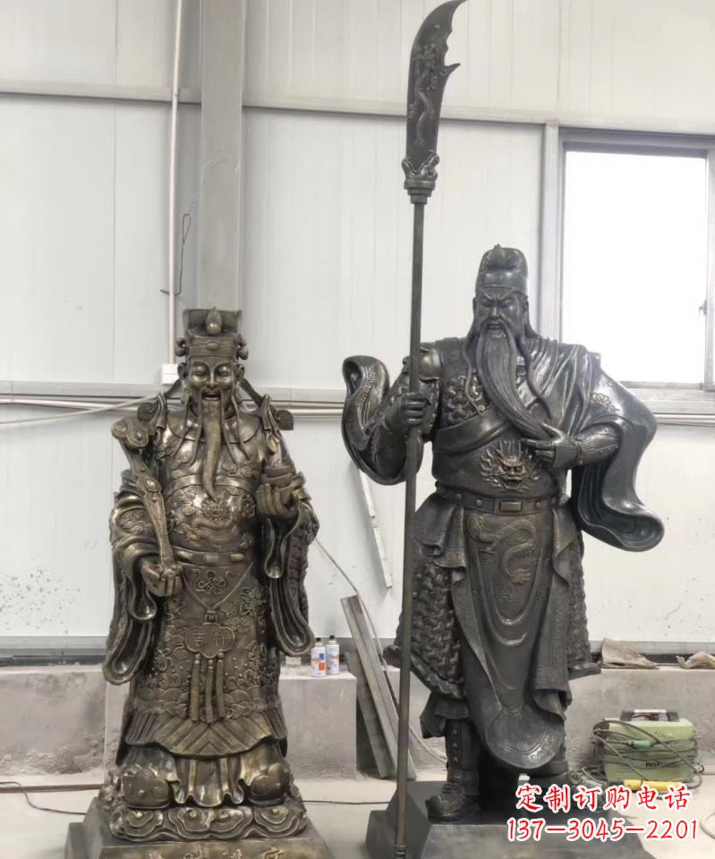 宁波关公财神雕塑