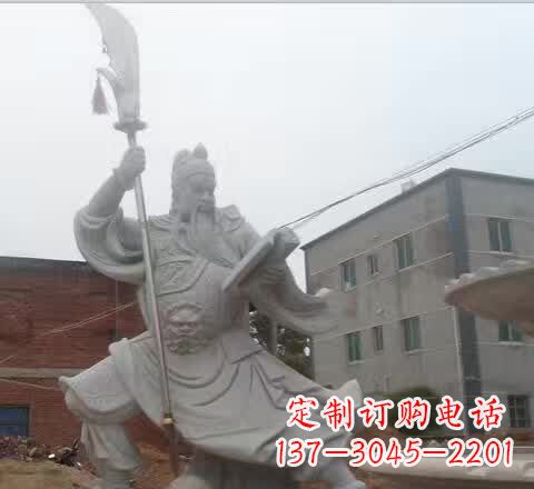 宁波关公看书石雕