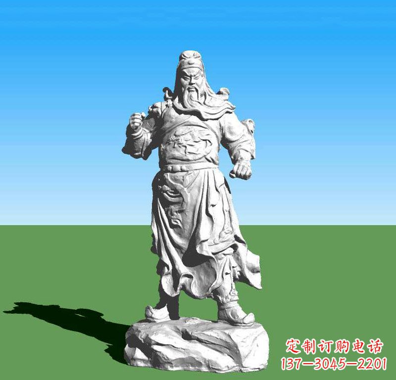 宁波关云长关羽雕塑,让关羽永驻古代
