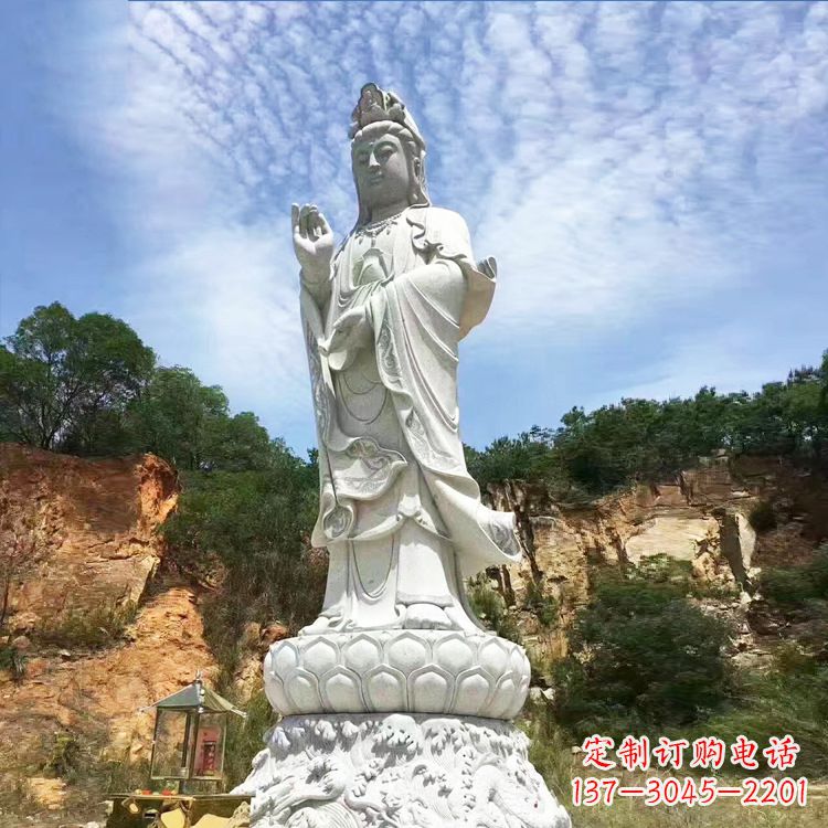 宁波观音菩萨石雕大型景观雕塑