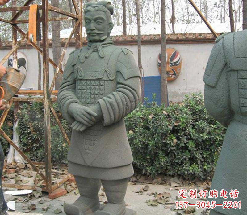 宁波蓝鼎中领雕塑|广场兵马俑石雕