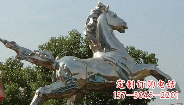 宁波精美不锈钢奔马雕塑